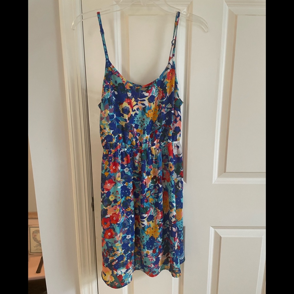 Colorful Aqua Dress - Worn Once!